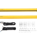 Infrared Safety Light Curtain Sensor System With 12 Beams 40mm Pitch And 525mm Sensing Height Includes Mounting Kit And Cables
