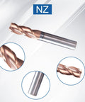 3 Flute Half Inch Square End Mill TiSiN Coated Milling Cutter HRC55 For Aluminum And Copper Beefed Up Heavy Duty Half Inch Shank