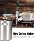 High Capacity Stainless Steel Cold Brew Drip Tower With Nitrogen Infuser And Pressure Release Valve for smooth low acid coffee