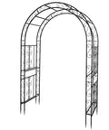 Sturdy Black Steel Garden Arch For Outdoor Weddings And Party Decor, Ceremony Archway, Tall Trellis For Climbing Plants