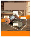 Mini Electric Belt Sander And Knife Sharpener Machine with grinding wheel and sand belt, 6.5 x 4.3 inches, compact multitool for DIY.