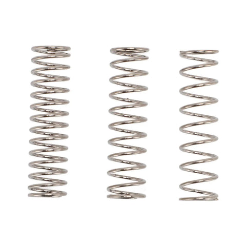 Game Changer 304 Stainless Steel Coffee Machine Pressure Springs in a 3 pack, designed for improved water flow in espresso makers.