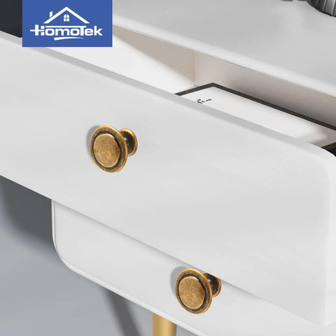 Close-up of brass bronze knobs on white drawer, part of 30 Pack Zinc Alloy Cabinet Knobs And Drawer Pulls Stepped Round Dresser Handles For Kitchen Cupboard Bathroom Wardrobe Hardware In Brass Bronze Durable Sturdy Finish That Elevates Any Cabinet Or Furniture Project Go To Choice.
