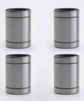 Beefed Up Linear Bearing Set 20mm Bore, 32mm Outer Diameter, 42mm Length, 4 Pack For CNC Machines, 3D Printers And Automation Projects With Double Sealed Ball Bushing For Smooth And Precise Motion, four metal bearings