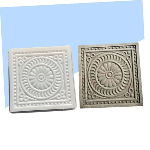 Concrete Stepping Stone Paver Mold 37x37x6.5 Cm Reusable Cement Mold for Patio Garden Lawn Pathway Diy Walkway Maker