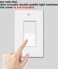 Single Pole Rocker Light Switch 15 Amp White Paddle Style On Off Wall Switch For Home And Office Built Tough No Fuss Install Residential And Commercial Grade Impact Resistant, white paddle switch with hand pressing