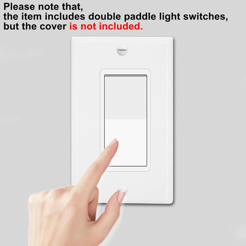 Single Pole Rocker Light Switch 15 Amp White Paddle Style On Off Wall Switch For Home And Office Built Tough No Fuss Install Residential And Commercial Grade Impact Resistant, white paddle switch with hand pressing