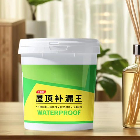 Heavy Hitter Polyurethane Waterproof Coating For Garage And Patio Surfaces in a round container with waterproof label.