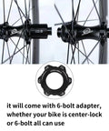 Carbon Fiber Tubeless 700C Road Wheelset With Disc Brakes 50mm Depth 28mm Internal Width UD Glossy Finish For Shimano 8 To 12 Speed Through Axle 12x100 And 12x142 Boost highlighting hub detail with 6-bolt adapter