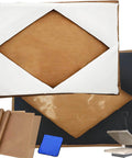 Two Pack 16x24 Heat Press Covers For Top And Bottom Platens, Premium Teflon Coated Fiberglass, with PTFE sheets and cleaning cloth
