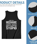 Mens Graphic Muscle Tank Top Featuring Witty Garage Boss Quote 100 Percent Comfy Cotton Tee For Gym Grinds And Sunday Chill Lightweight Fitted Sleeveless Workout Shirt Fresh Threads in black with round neck.