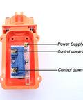Inside view of Rainproof Up Down Switch Control Station For Cranes And Hoists Pendant Push Button Switch Momentary Weatherproof