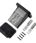 High Amperage Electric Vehicle Charging Connector Slick Fixed Base Heavy Duty Coupler Built Like A Tank For Easy Hook Ups with screws and connectors.