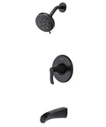 Tub and shower set featuring Jaida Tub And Shower Trim Kit With Restore Technology, Valve And Cartridge Included, Tuscan Bronze Finish