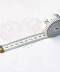 Soft Tape Measure With Dual Scale 60 Inch Vinyl Ruler for Sewing Tailor and Body Measurements, 0 to 60 inches extended