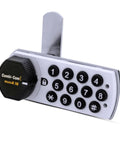 Combi Cam E Electronic Cabinet Lock With Keyless Security White Finish Small 7910 K10 keypad view