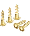 Rock Solid Copper Wood Screws M5 X 20Mm Slotted Round Head Self Tapping Fasteners Built Tough For Heavy Duty DIY Woodworking Jobs And Quick Home Fixes 20 Piece Pack in a close-up view.