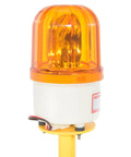 Heavy Duty Electric Powered Tugger 3K Cart Mover For Airports And Warehouses orange warning light for high visibility.