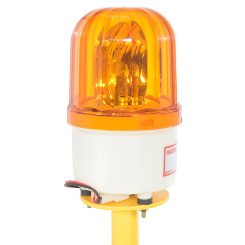 Heavy Duty Electric Powered Tugger 3K Cart Mover For Airports And Warehouses orange warning light for high visibility.
