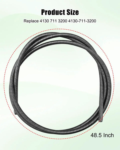 Flexible Drive Shaft For Outdoor Power Tools Compatible With FS36 FS38 FS40 FS40C FS44, 48.5 inch black coil shaft