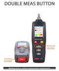 Handheld Vibration Meter And Digital Vibration Analyzer - Portable Vibrometer With Piezoceramic Accelerometer, double MEAS button