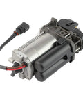 Bulletproof Heavy Duty Electric Air Suspension Compressor Compatible With Tesla Model S And X, gray and black metal unit with wiring.