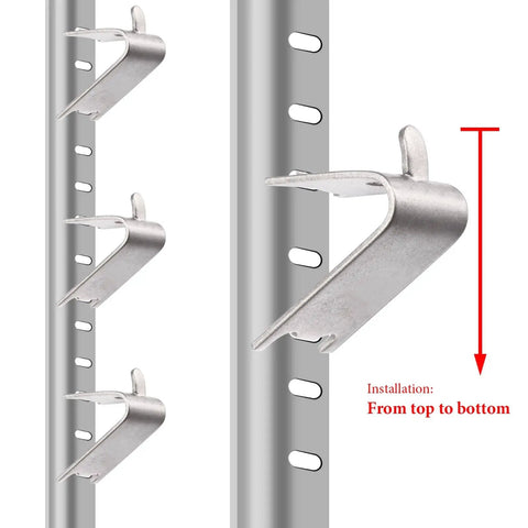 32 Pack Refrigerator Shelf Clips Set For Freezer And Cooler Shelves No Fuss Easy Install Durable Stainless Steel Fridge Parts