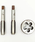 M14x2.0 Hand Tap And Die Set With One Taper Tap One Plug Tap And One Round Die 2.0mm Pitch Right Hand Threading Kit For Through Holes And Quick Repairs DIY Friendly