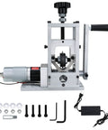 Heavy Duty Wire Stripper With Hand Crank For Manual Or Drill Auto Peeling, aluminum build, adjustable settings.