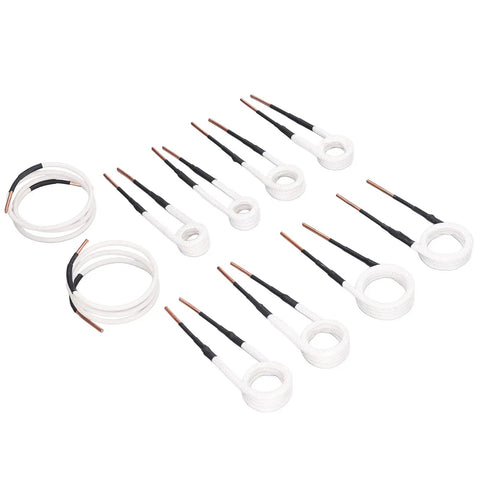 Top Shelf Induction Heater Coil Kit Using Premium Brass Core Wire Shaped To Blast Through Frozen Hardware And Scaly Bolts, 10 flexible coils.