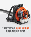 Gas Backpack Leaf Blower With 51cc 2.16 HP Two-Cycle Engine 765 CFM Air Flow At 270 MPH Ergonomic Harness System