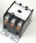 Heavy Duty 3 Pole Magnetic Definite Purpose Contactor Rated For 40 Amp Fla And 50 Amp Resistive Loads. 240V coil, black housing, copper terminals.