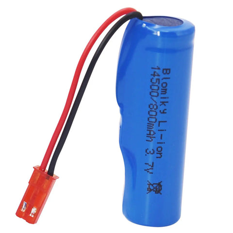 3.7V 800mAh Li Ion Rechargeable Battery With JST Plug And USB Cable For Huina 1337 1338 RC Construction Trucks Lightweight Replacement