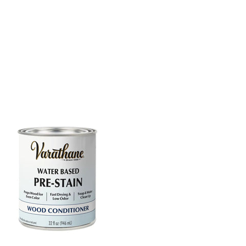 Water Based Pre Stain Wood Conditioner 32 fl oz can for smooth results on softwood panels, quick-drying and low odor.
