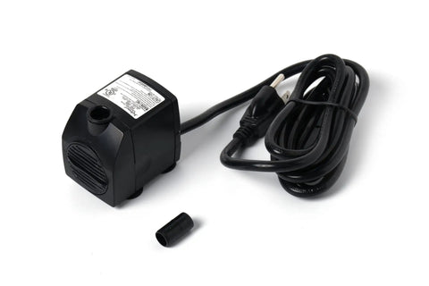 Submersible Fountain Pump 198 GPH Magnetic Drive For Ponds, Waterfalls, And Fountains, No-Fuss, with power cord and connector