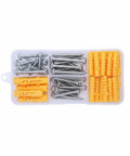Plastic Hollow Wall Anchors With Stainless Steel Screws For Drywall And Masonry Expansion Mount Kit Secure Heavy Duty Shelves Mirrors