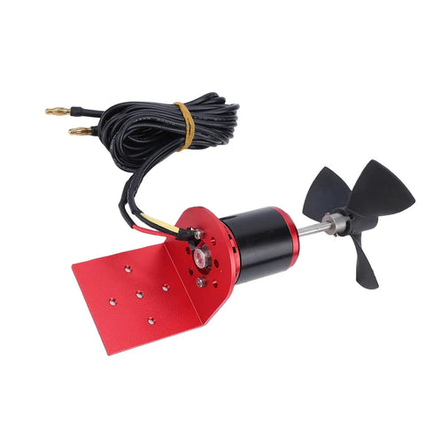 Brushless Underwater Thruster For RC Ships And Submarines, 6Kg Thrust 34Mm Motor with sealed all metal body, 3 vane propeller