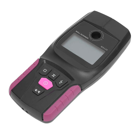 FTVOGUE Stud Finder Wall Scanner, 5 in 1 Electronic Scanner with LCD Display, Audio Alarm, handheld device with buttons.