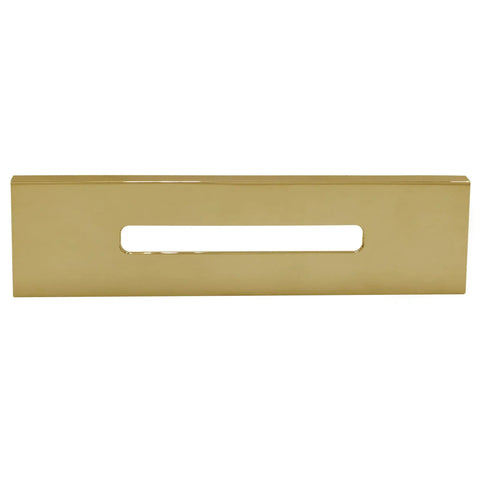 Knockout Polished Brass Tip Toe Bathtub Drain Stopper Kit Features Linear Overflow Faceplate 20 Pack shiny brass faceplate with rectangular slot