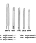 Premium Alloy Steel Tap Extractor Set 5 Pieces Metric Screw Remover Drill Tool Kit for Broken Taps M3 M5 M6 M8 M10 Square Head Guide Wrench Removal Repair Gear, 5-piece set M4-M10