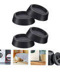 4 Pack Anti Slip Washing Machine Foot Pads With Shock Absorbent Rubber Bases For Noise Reduction And Vibration Control Durable Floor Protection Under Washer