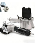 Pro Grade Pneumatic Steel Strapping Machine With Split Tensioner Sealer 19Mm Metal Banding Tool Air Powered for heavy duty packaging.