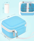 Kids Instant Print Camera Case With Three Roll Paper Refill Durable On The Go Case For Esoxoffore And Friends Dylanto Prograce Dududragon Careenoah Gktz Yeehao Letshaha Enerhamp Anchioo Ytetch Amzelas Weefun, blue PU case 5.5x4.7x3.25 in