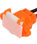 Close-up of Premium 3 Pin Charging Interface With Protective Cover Electric Vehicle Battery Cable for easy swap.