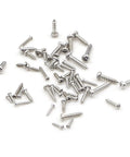 Scattered 560 Piece M1 To M1.7 Micro Phillips Pan Head Self Tapping Screw Kit crafted from 304 stainless steel.