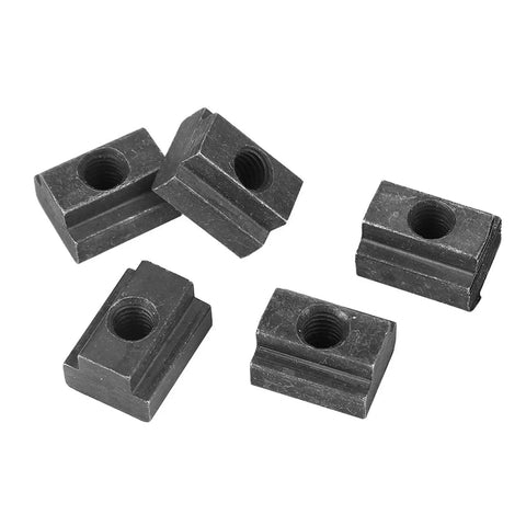5 Piece Beefy M6 T Slot Nuts Set Black Oxide Carbon Steel Threaded Inserts For Aluminum Profiles