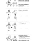How to use Two Pack Heavy Duty Under Sink Water Filter For Kitchen And Coffee Maker, installation guide with step-by-step visuals.