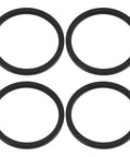 4 Pack 2.5mm Bottom Bracket Spacers 35.1x40x2.5mm Black Aluminum For Shimano Hollowtech II SRAM GXP Truvativ GXP 24mm Axles And More