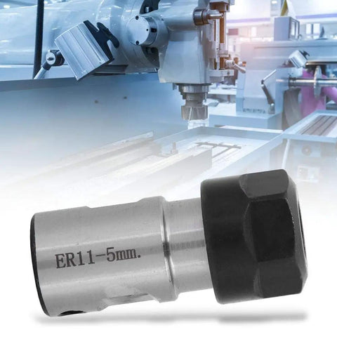 High Precision CNC Milling Holder With Straight Shank Chuck Collet 5mm Size in a machining setting