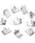 10 Pack Stainless Steel Freezer Shelf Clips For Refrigerator Replacement Buckles And Hooks With Zero Point Ninety Eight Inch Pitch